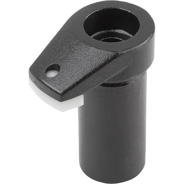 Hook Clamp With Protective Insert, Form:A Carbon Steel, Comp:Polyacetal, D=16